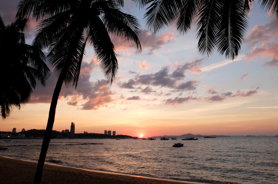 Tourism travel sunset
