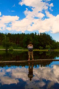 Sky mirroring blue