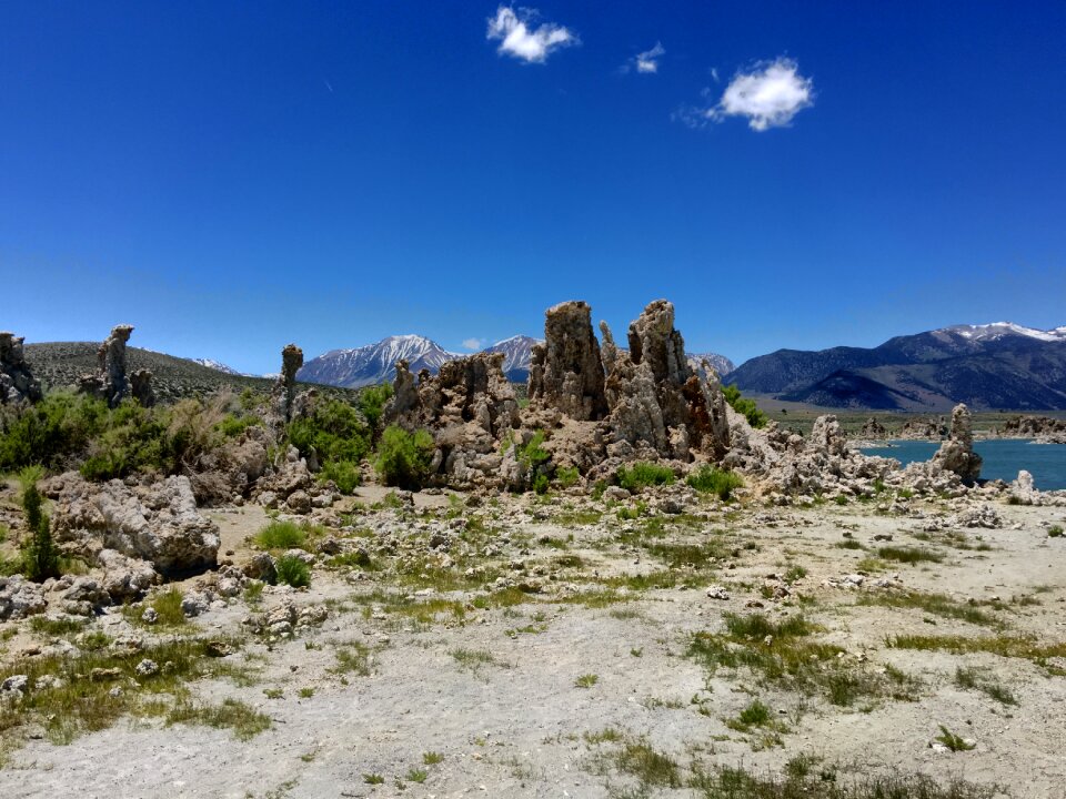 Tufa formation blue