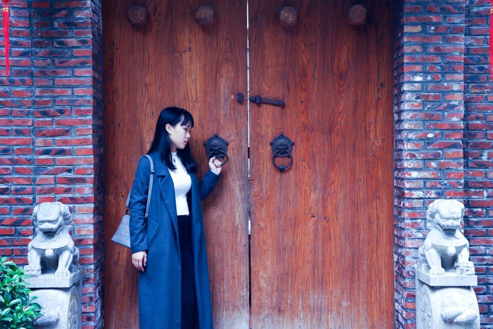 Ancient architecture traditional door