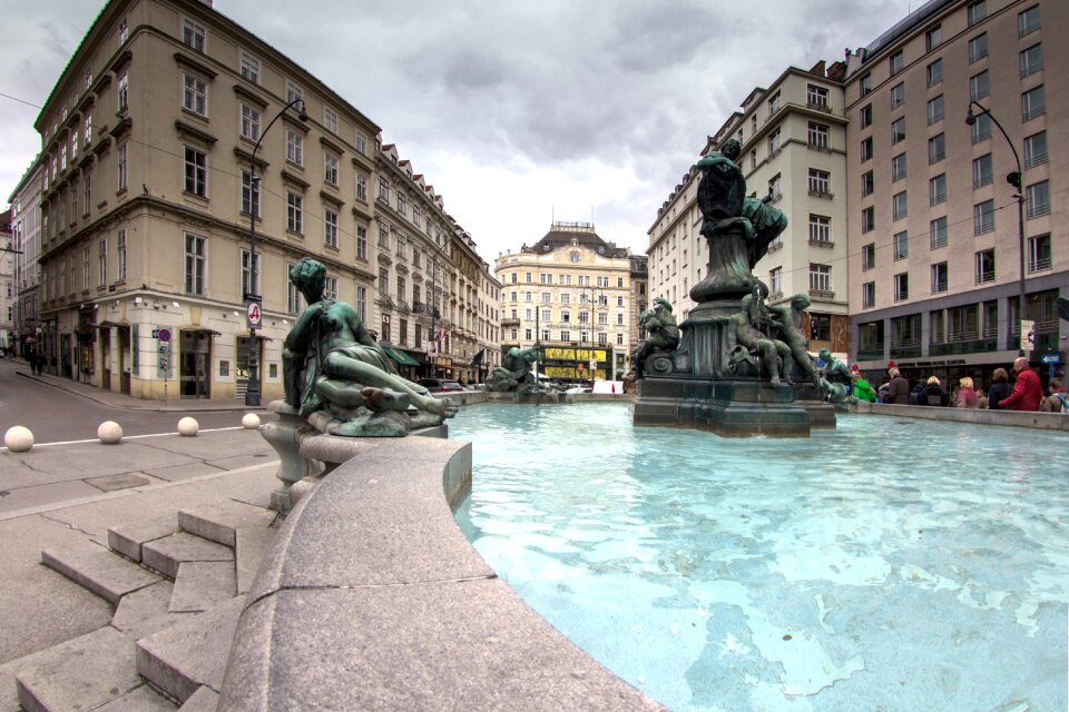 Neumarkt thundering fountain panorama