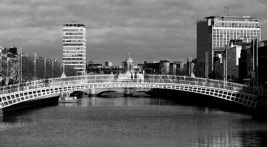 Ha'penny bridge dublin city