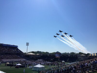 Jet airplane airshow