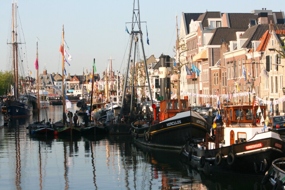 Maassluis port ships
