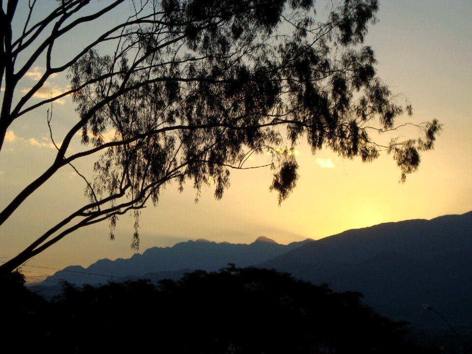 Sunset landscape twilight