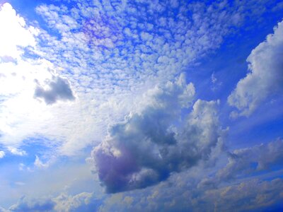Blue serenity blue sky