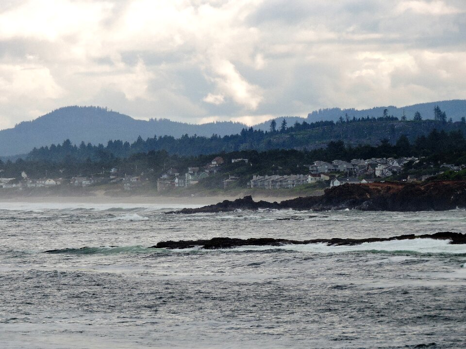 Sea water shore