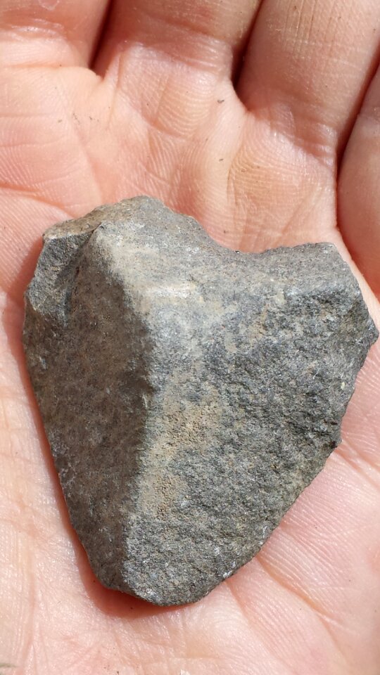 Stone heart decoration artifact