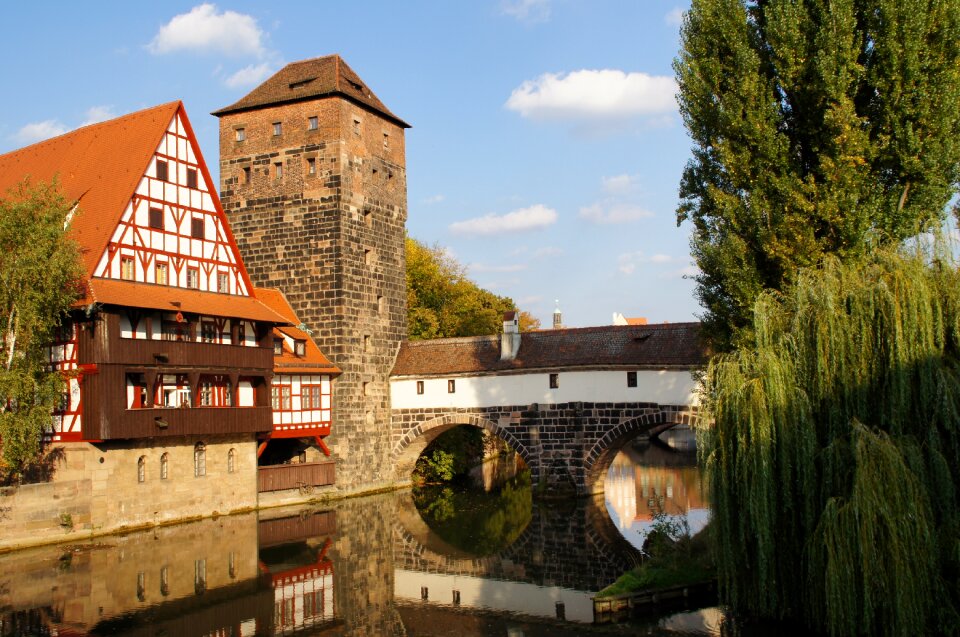 Historic center building autumn