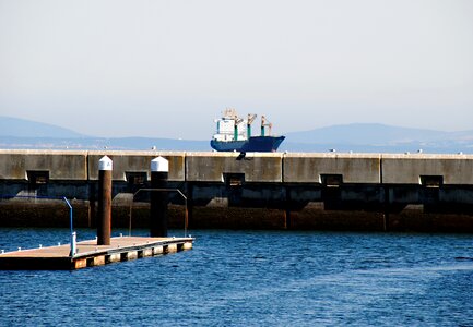 Sea quay wall port photo