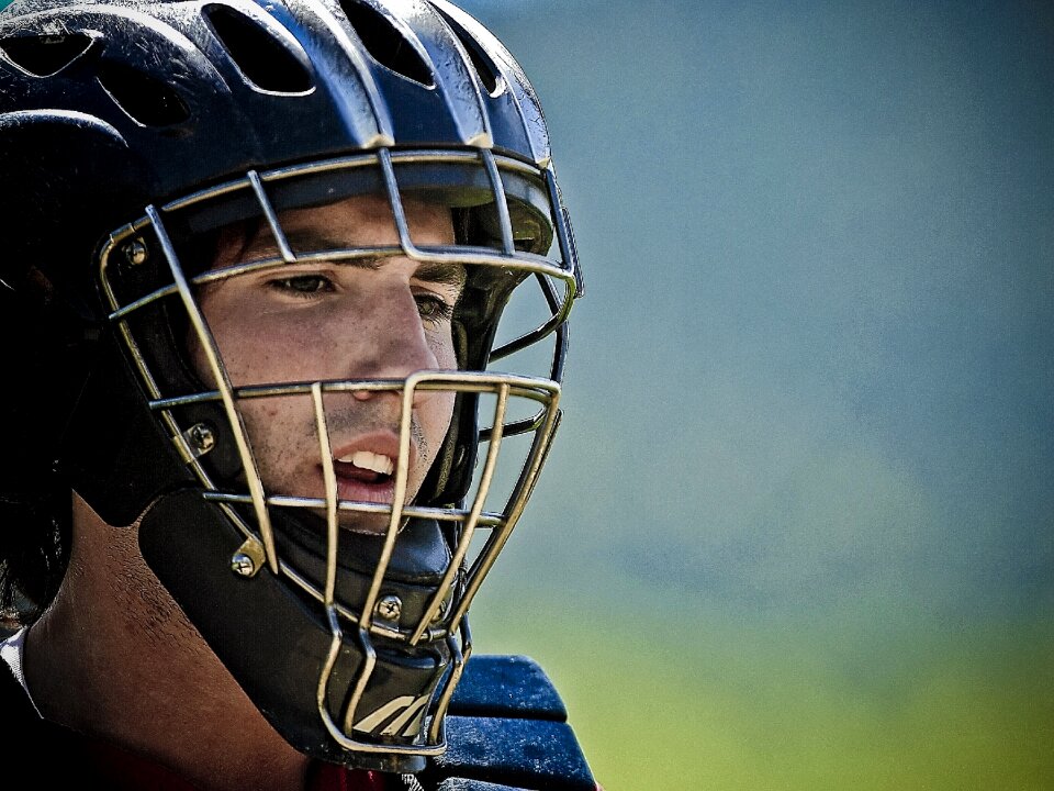 Baseball catcher catcher's mask sport