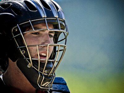 Baseball catcher catcher's mask sport