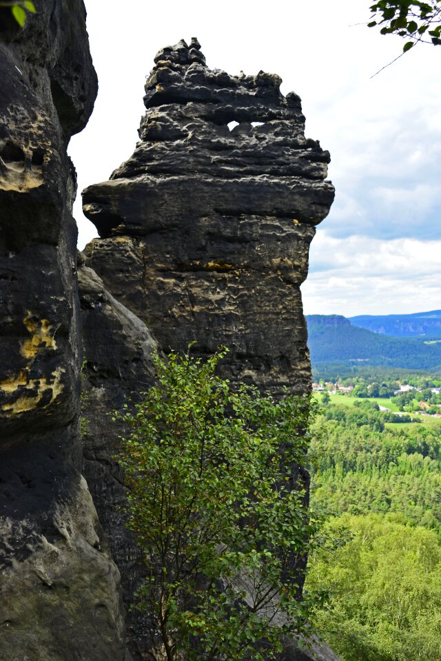 Saxon switzerland rock elbe sandstone mountains