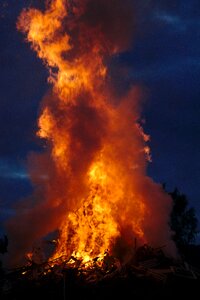 Heat clouds evening photo