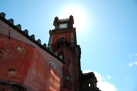 Antique clock tower historically