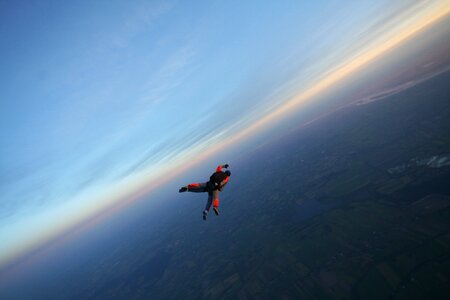 Flying sport tandem jump