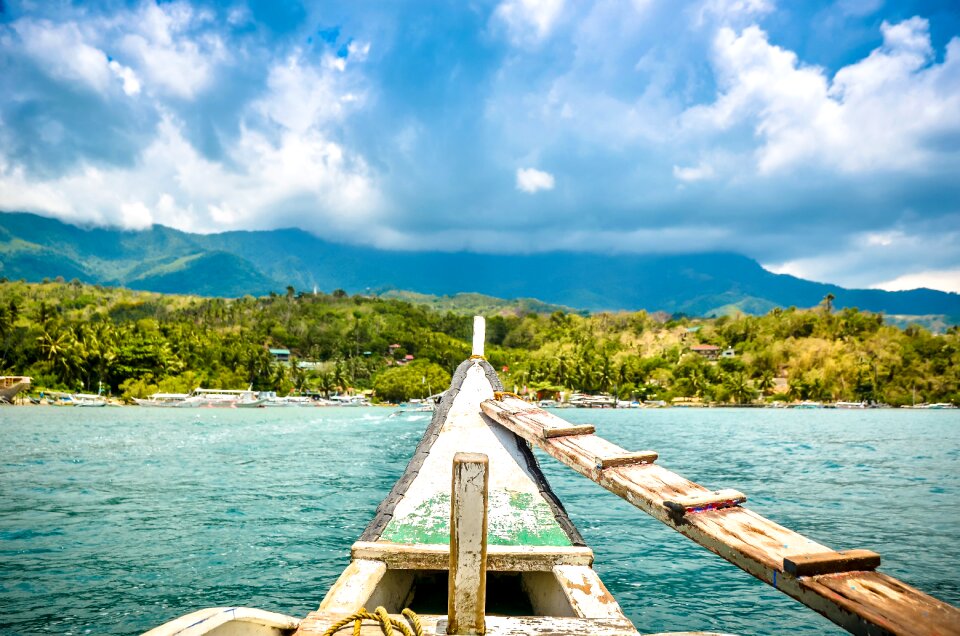 Clouds travel island