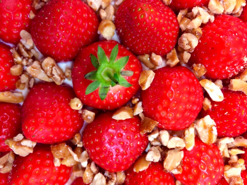 Red summer red strawberry red dessert