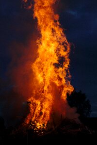 Heat clouds evening photo