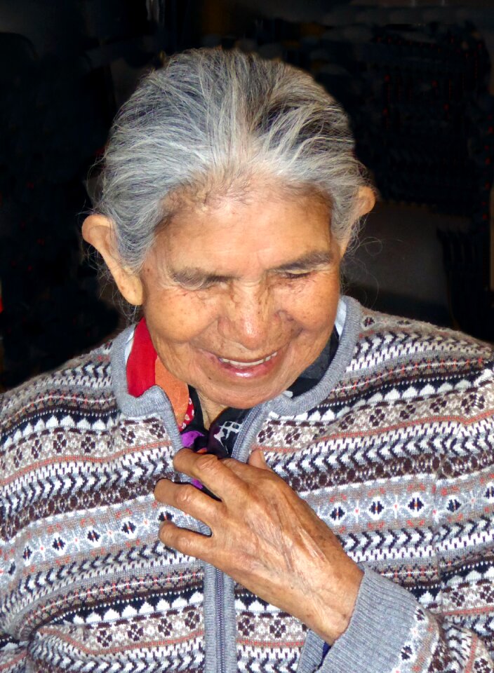Human face grandma