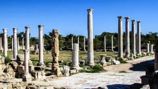 Corinthian column archaeology photo