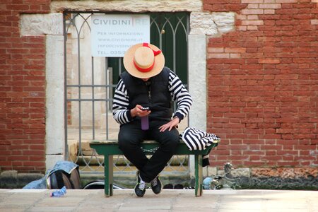 Staff break gondolier
