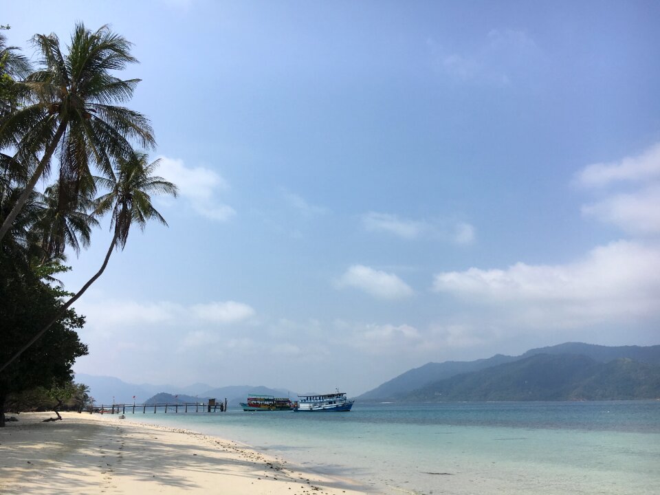 Island sea landscape photo