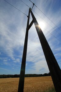 Electricity pylon cable photo
