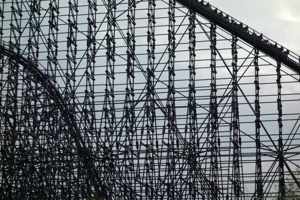 Wooden rollercoaster soltau heide park
