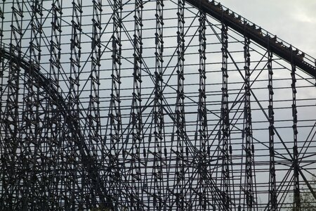 Wooden rollercoaster soltau heide park