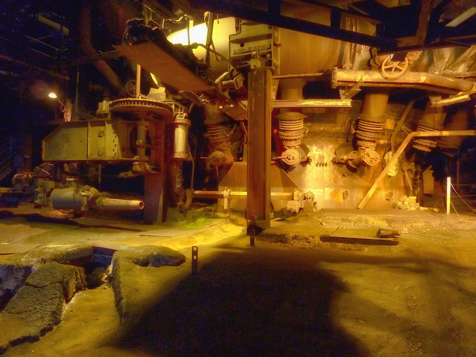 Inside interior heavy industry
