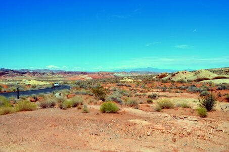 Usa loneliness desert road photo