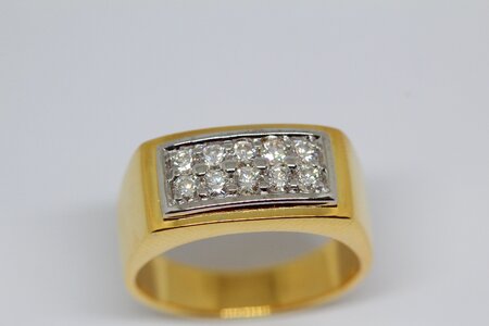 Gold diamond ring marriage
