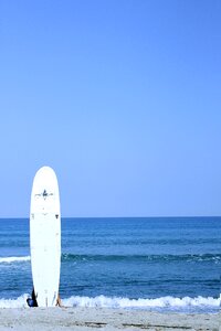 Blue surfboard life