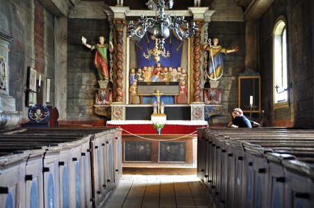Church wood statue