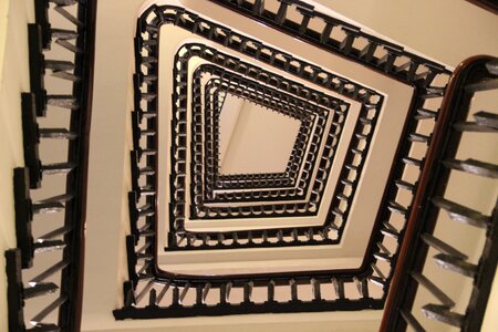 Spiral staircase texture top photo