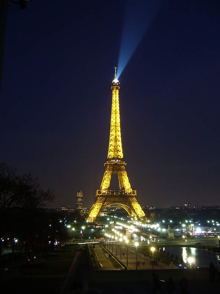 Eiffel tower night