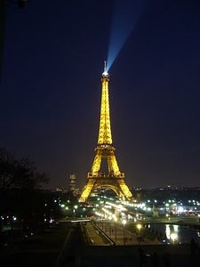 Eiffel tower night photo