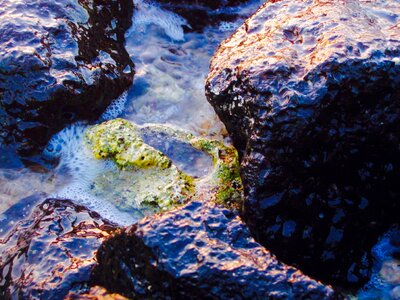 Water rock nature