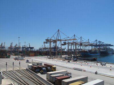Cargo vessel dock photo