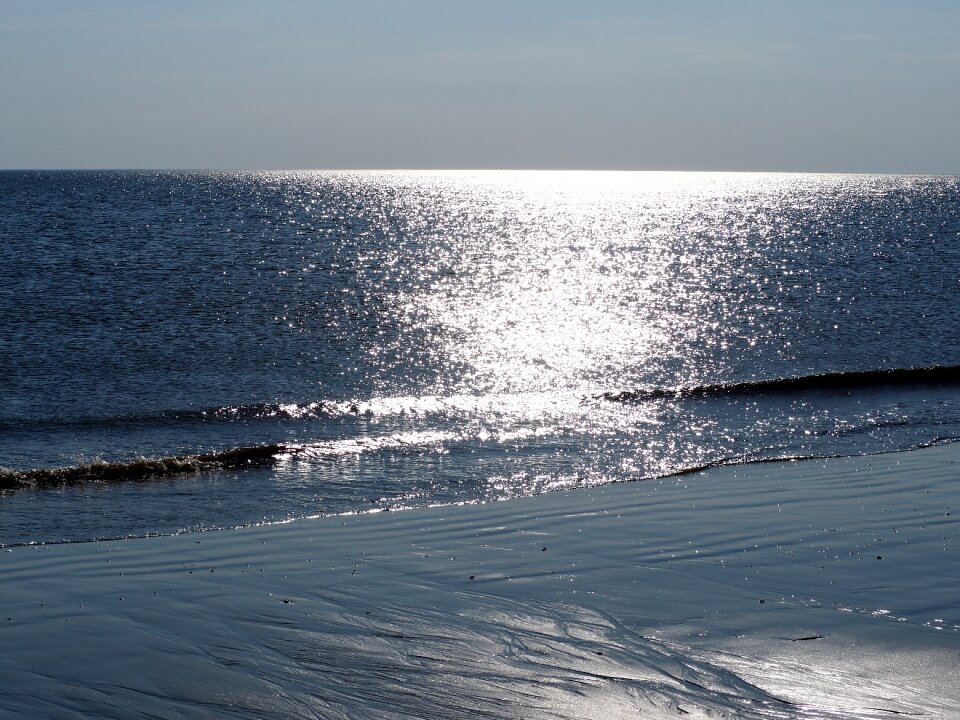 Coast backlighting beach