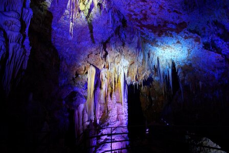 Stalactite stalagmite underground photo