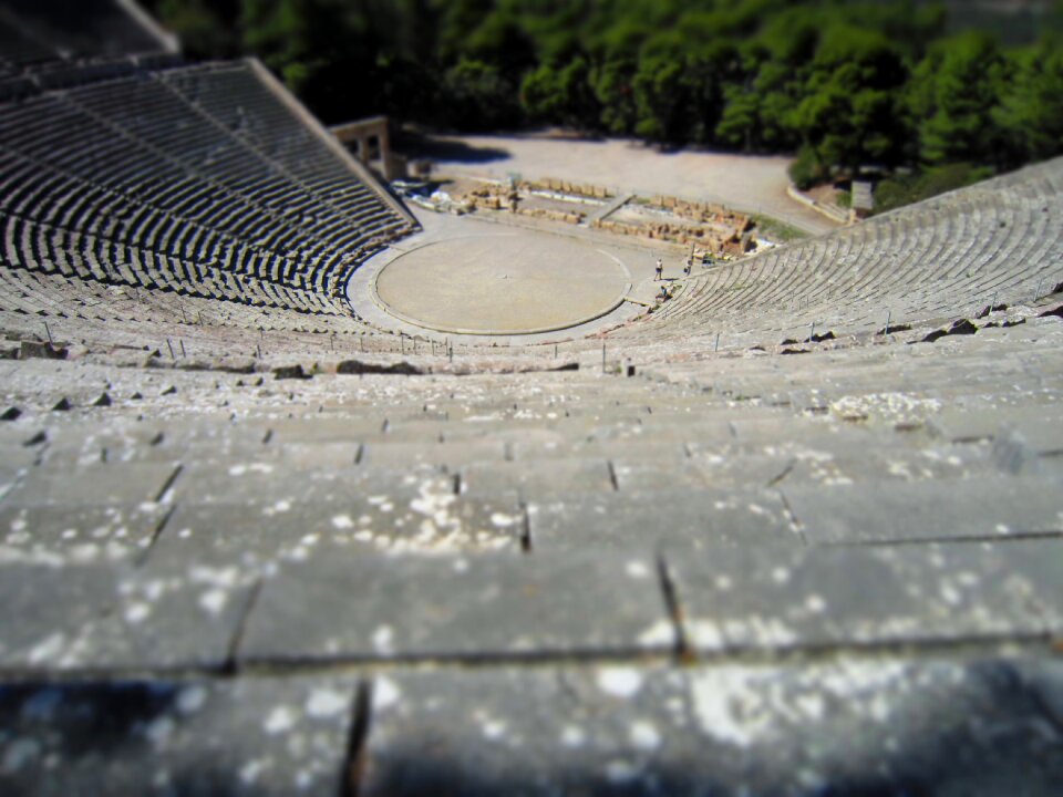 Miniature epidaurus ruins
