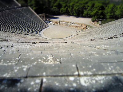 Miniature epidaurus ruins