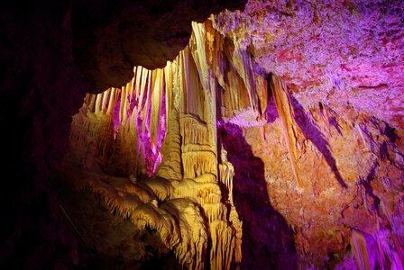 Stalactite stalagmite underground