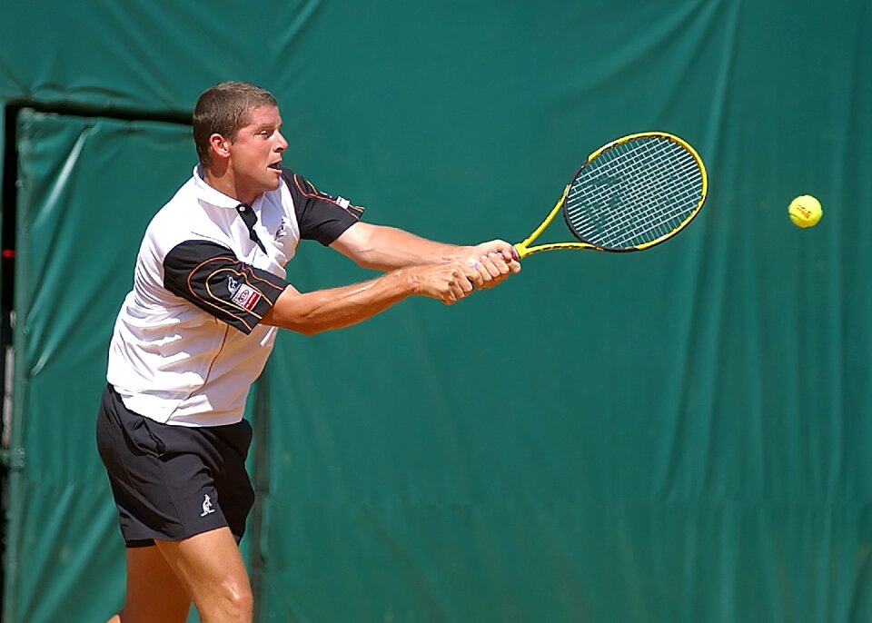 Court racket player