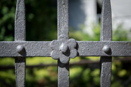 Verschnörkelt iron fence blacksmithing