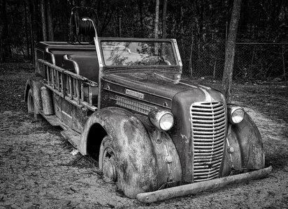 Retro antique vehicle photo