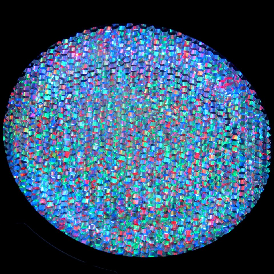 Colorful granular prism
