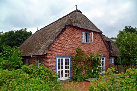 Thatched reed traditionally photo